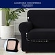 preview thumbnail 49 of 63, Subrtex 3-Piece Stretch Armchair Slipcover Sets with 1 Backrest Cushion Covers and 1 Seat Cushion Covers