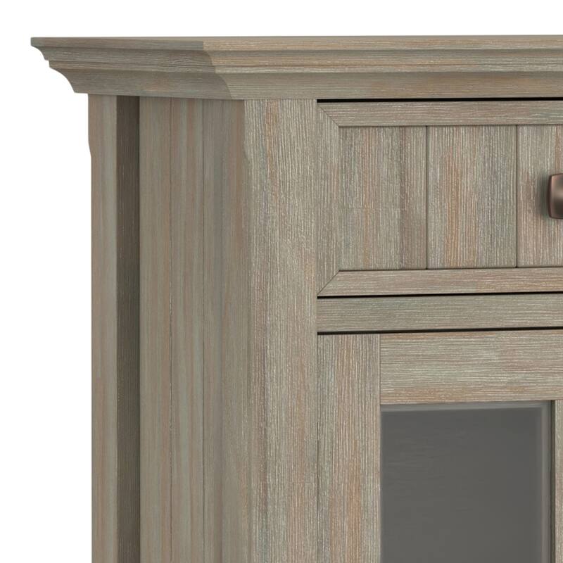 WYNDENHALL Normandy Solid Wood 48" Wide Storage Bench & 36" Wide Storage Cabinet