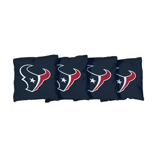 slide 2 of 3, Houston Texans NFL Football Blue Cornhole Bags All-Weather Resin Filled
