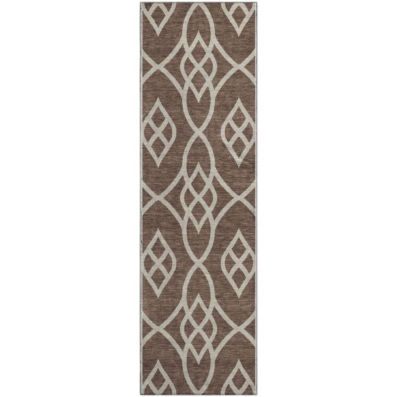 Premium Washable Super Soft Transitional Scroll Mayfield Rug
