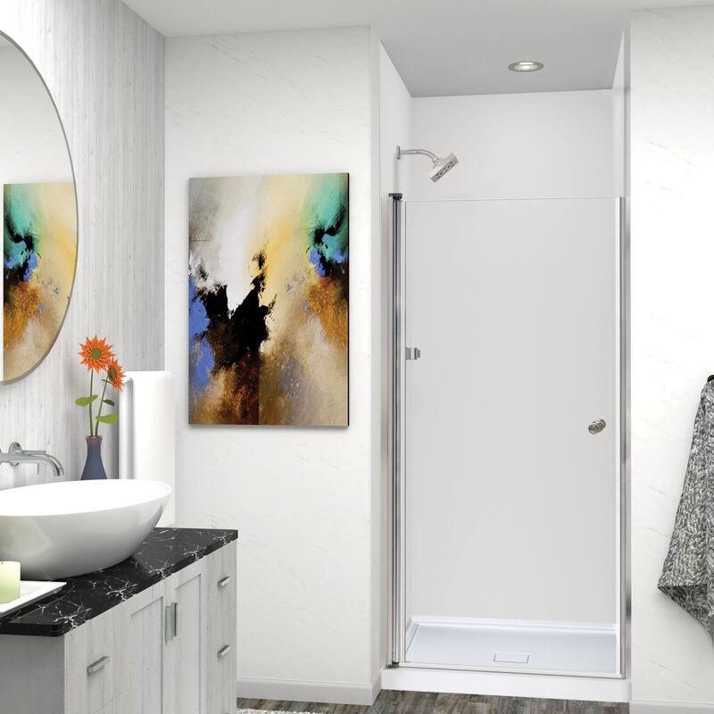Transolid LSD347006C 70" High x 34" Wide Pivot Frameless Shower Door