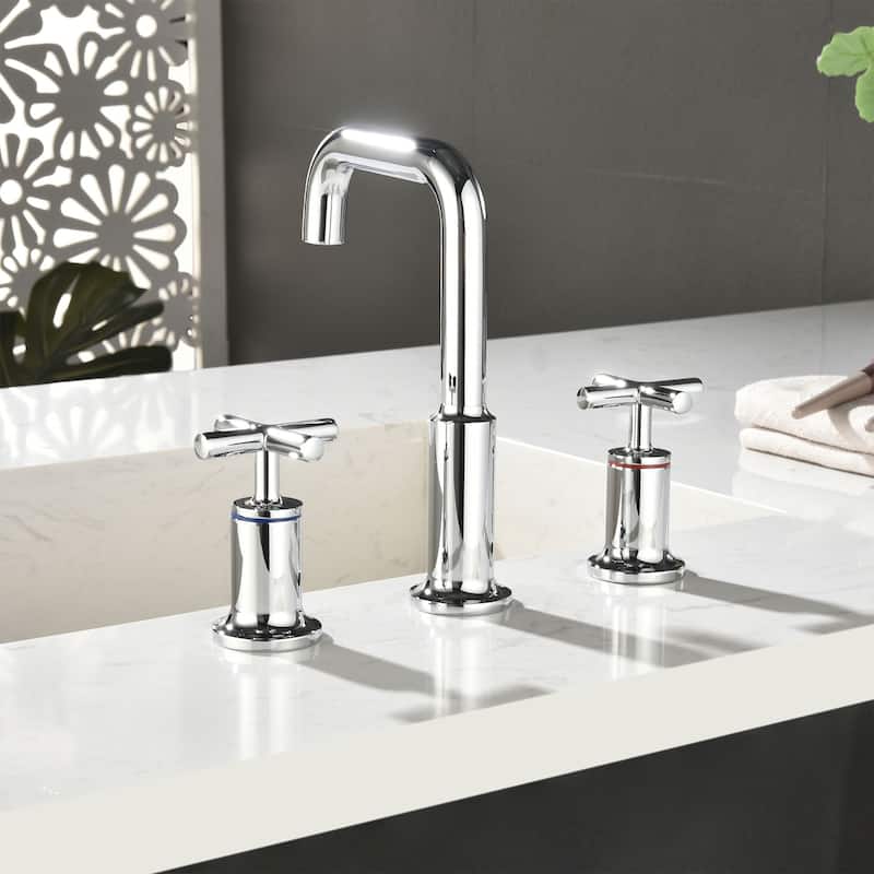 Widespread Bathroom Sink Faucet Double Handle Bathroom Sink Faucet
