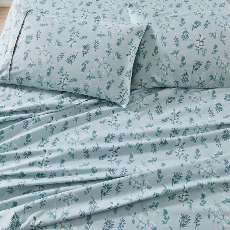 Linery & Co. Ultra-Soft Brushed Winter-Themed Microfiber Sheet Set