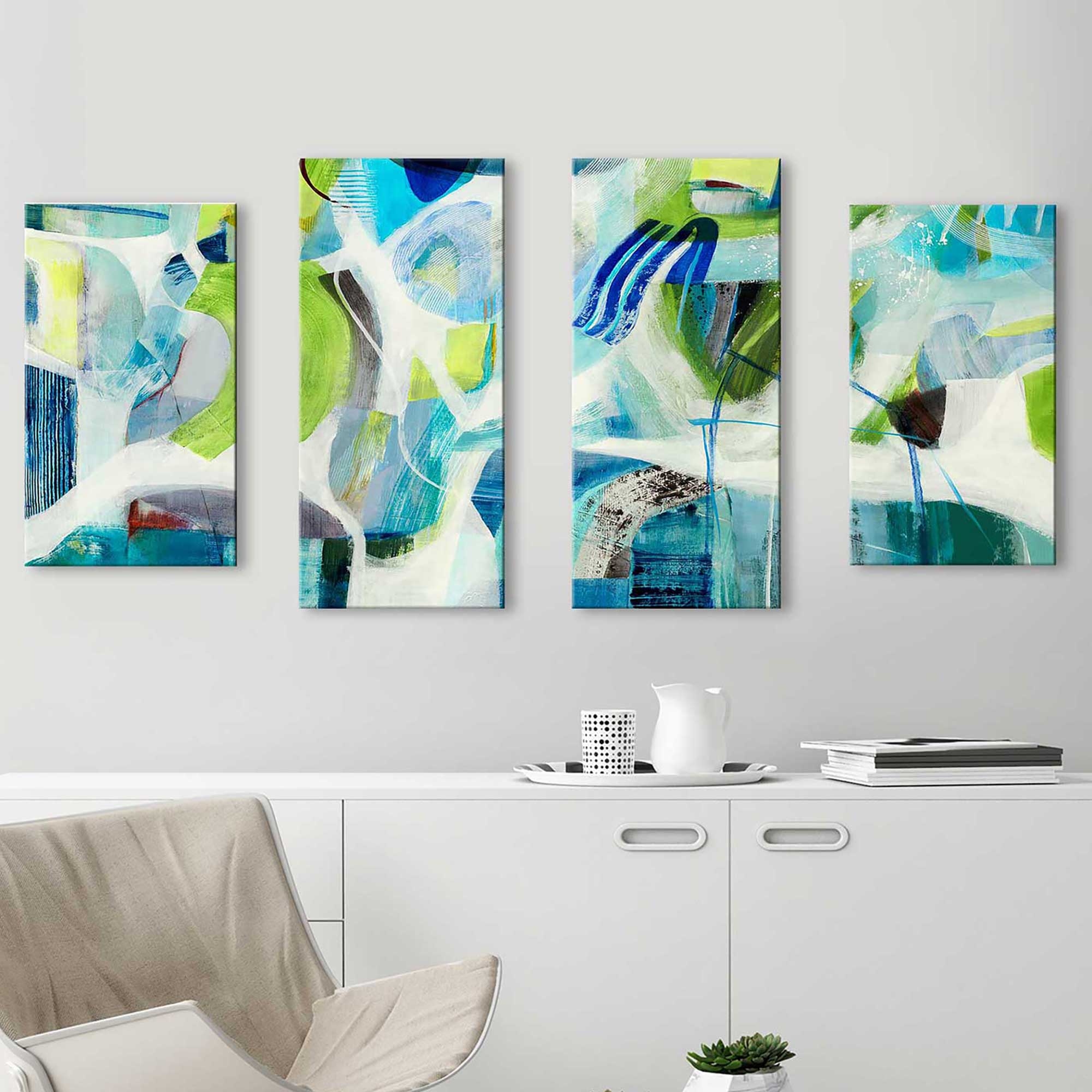  rhyming by jill martin print on canvas set of 4 bed bath beyond