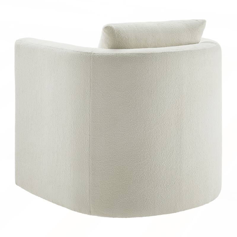 Performance Fabric Swivel Barrel Chair