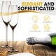 preview thumbnail 2 of 5, Berkware Luxurious and Elegant Sparkling Colored Glassware - Champagne Flutes