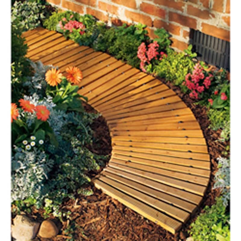 Plow and Hearth 6-foot Wooden Roll-out Pathway