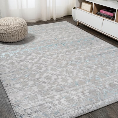 JONATHAN Y Ethan Faded Trellis Area Rug