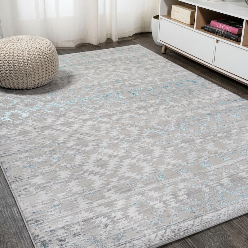 JONATHAN Y Ethan Faded Trellis Area Rug
