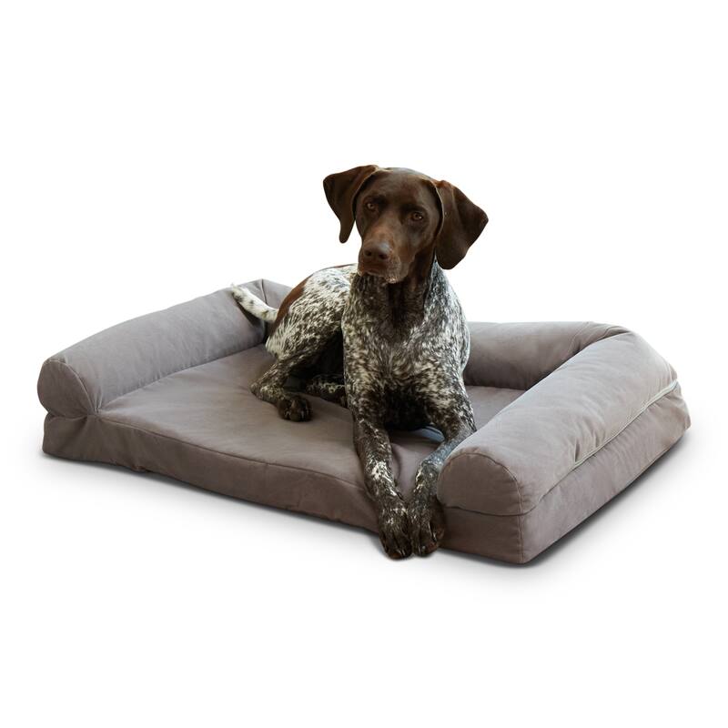 Luna Sofa Style Dog Bed - Large - Gray