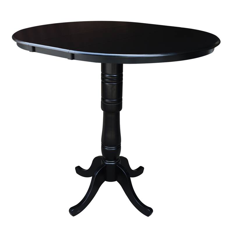 Copper Grove 36-inch Round Pedestal Table with 12-inch Leaf