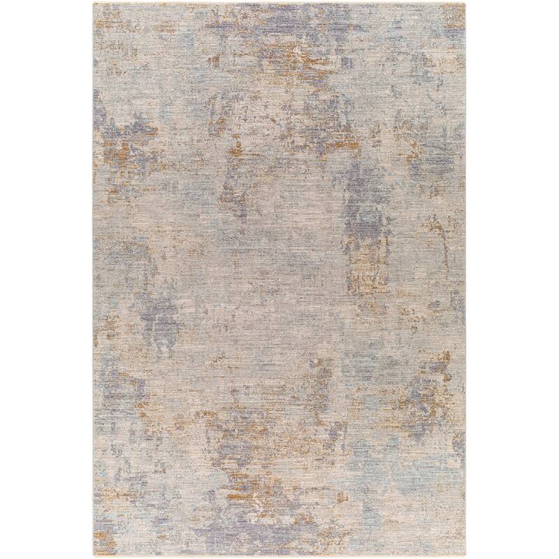 Kafa Abstract Modern Area Rug - Grey/Brown - 6' 7" x 9' 6"