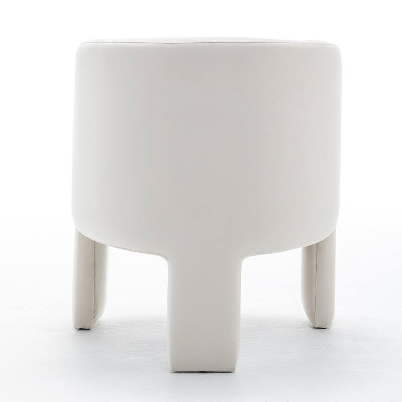 SEYNAR Modern Velvet Accent Chair, Upholstered Barrel Chair with Unique Solid Base for Living Room Soft Club Chair Set of 2