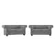 Option Grey Linen Loveseat