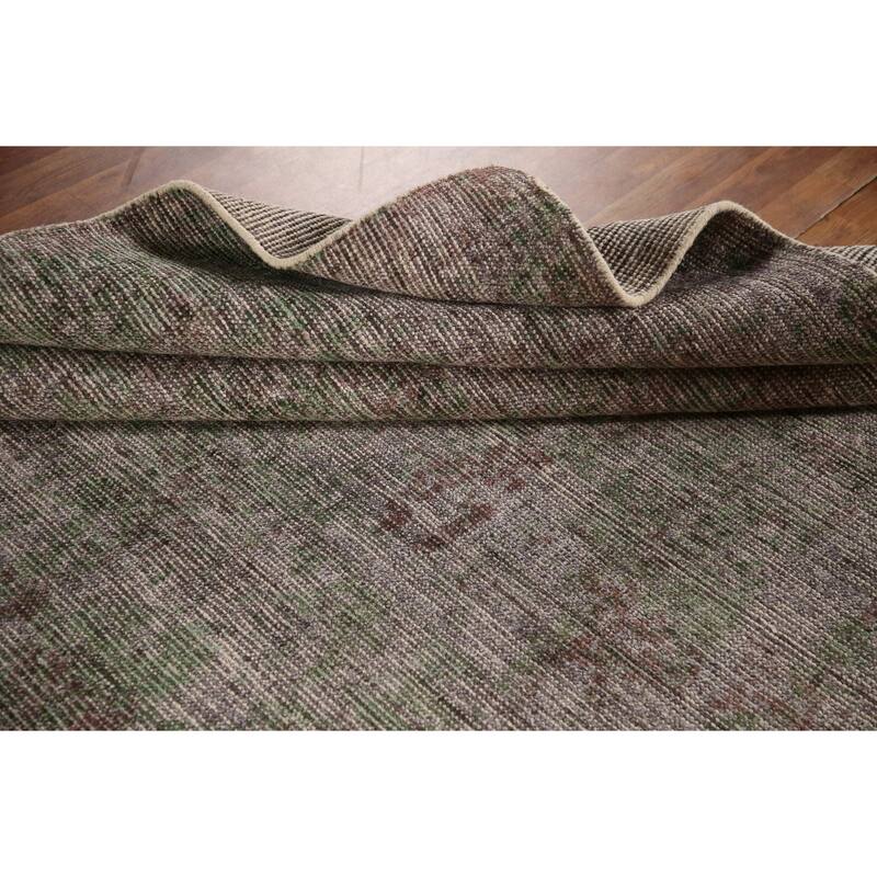Multi-Color Modern Abstract Area Rug Handmade Wool Carpet - 8'0"x 10'0"