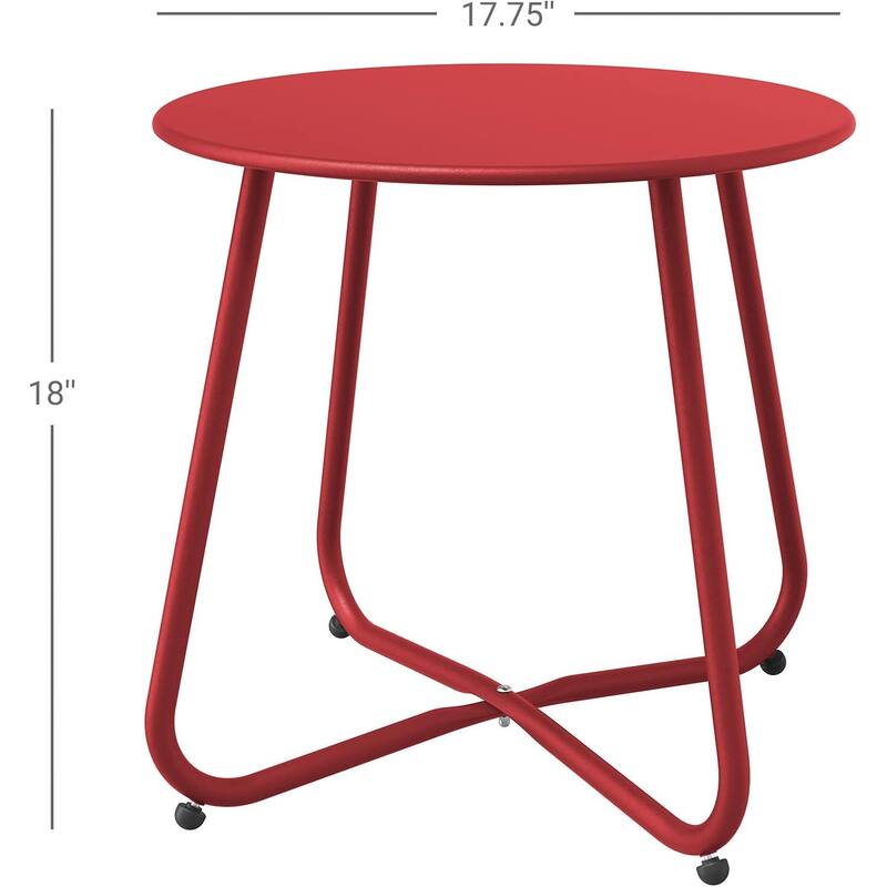 18" or 28" Round Outdoor Side Table End Table Coffee Table