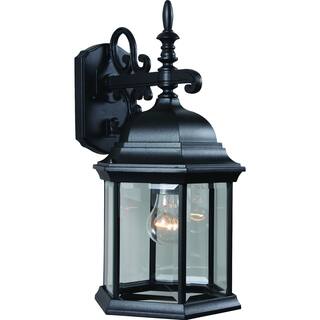 Volume Lighting 1-Light Black Outdoor Wall Sconce