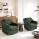 preview thumbnail 38 of 101, Modern Swivel Upholstered Armchair Accent chair Set of 2