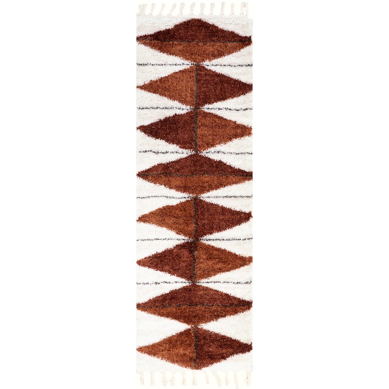 Nuloom Micah Diamond Shag Tassel Area Rug