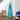 LED Lighted Glittered Glass Christmas Tree Decoration - 10.25" - Blue