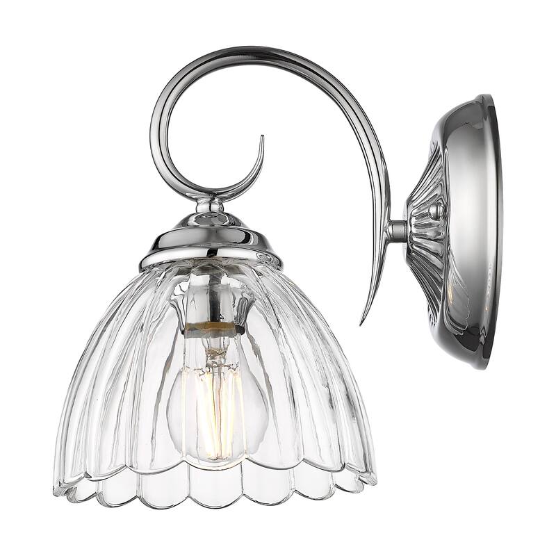 Golden Lighting Audra 1-light Wall Sconce in Chrome