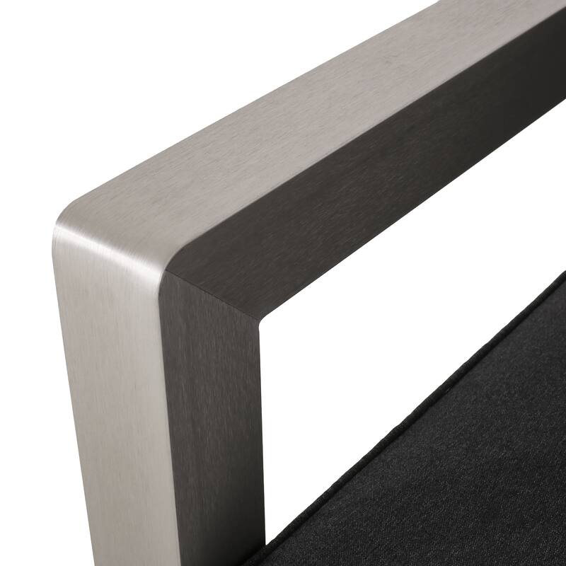 Aviara Outdoor Aluminum Club Chairs with Side Table by Christopher Knight Home