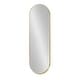 preview thumbnail 45 of 51, Kate and Laurel Rollo Capsule Framed Wall Mirror 16x48 - Gold
