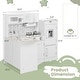 preview thumbnail 3 of 7, Gymax Kid's Corner Kitchen Playset Wooden Chef Play w/ Sink Stove