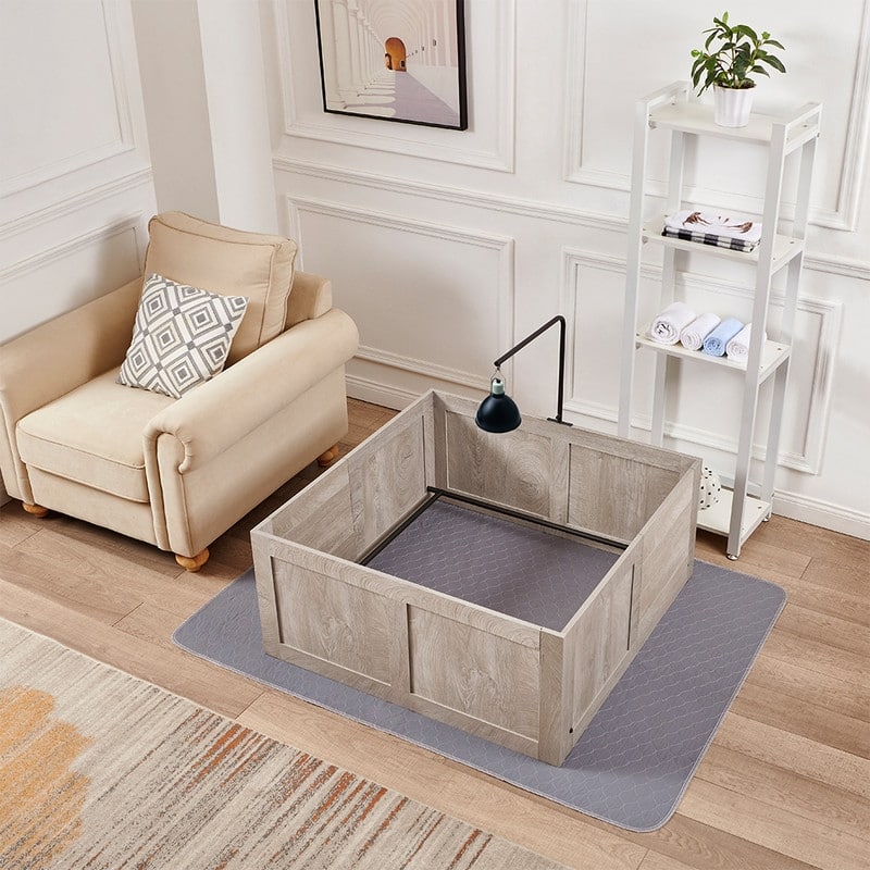 unipaws Whelping Box for Dogs, Small Medium Breed Whelping Pen, Dog Puppy Pen