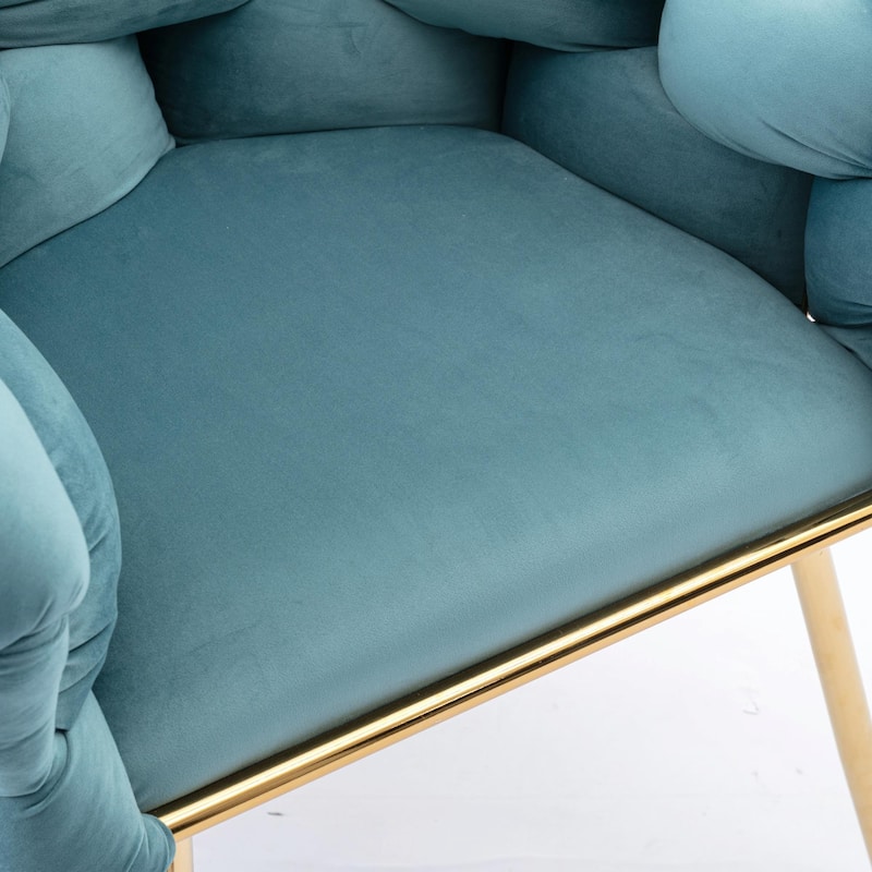 Modern Luxury Velvet Single Sofa Chair, Set of 2