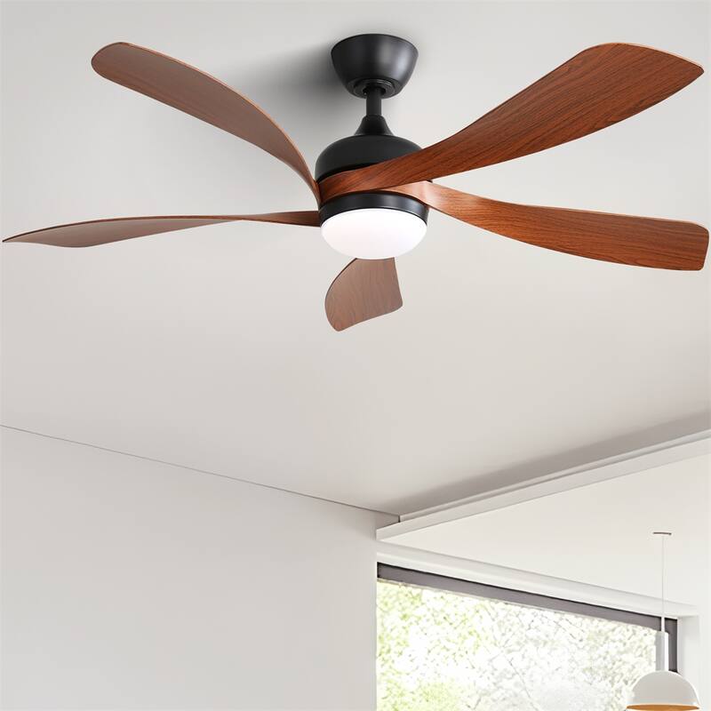 52" Dimmable Led Ceiling Fan with Remote Control,Reversible DC Motor