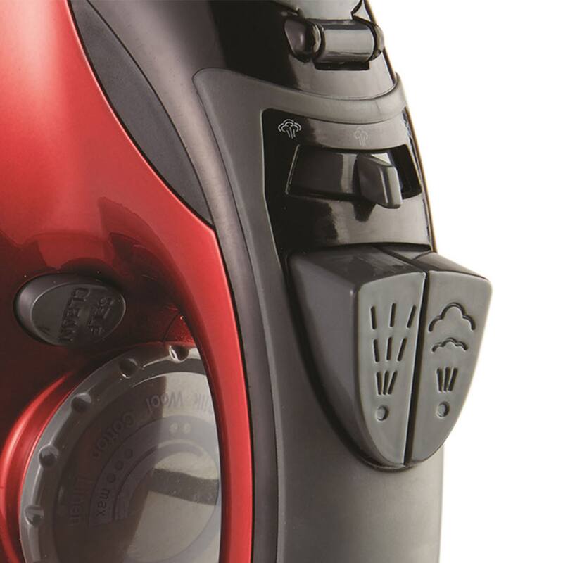 Steam Iron With Retractable Cord Ruby