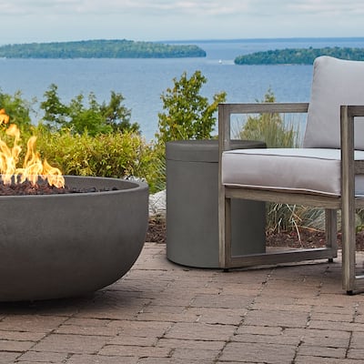 Emery Propane Tank Holder in Carbon Made in the USA by Real Flame