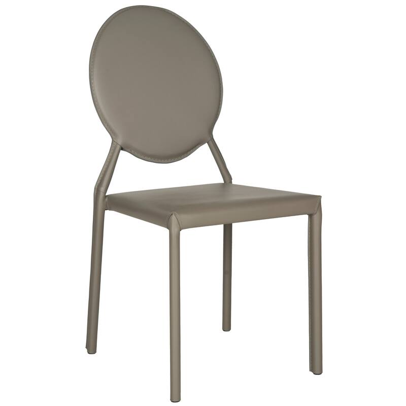 SAFAVIEH Gearldine Mid-Century White Dining Chair (Set of 2) - 17.3" x 22.5" x 37.4" - 17Wx23Dx37H