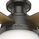 preview thumbnail 6 of 21, Hunter 44" Dempsey Flush Mount Ceiling Fan with LED Light, Handheld Remote - Modern, Contemporary, Transitional, Industrial