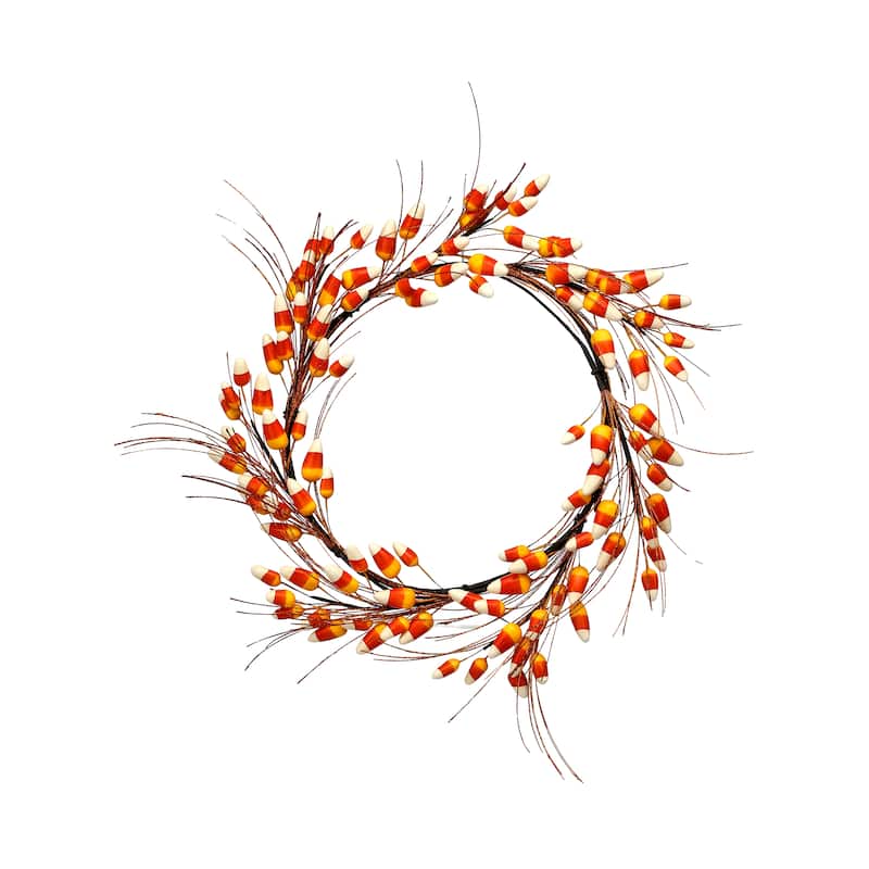 16" Candy Corn Wreath