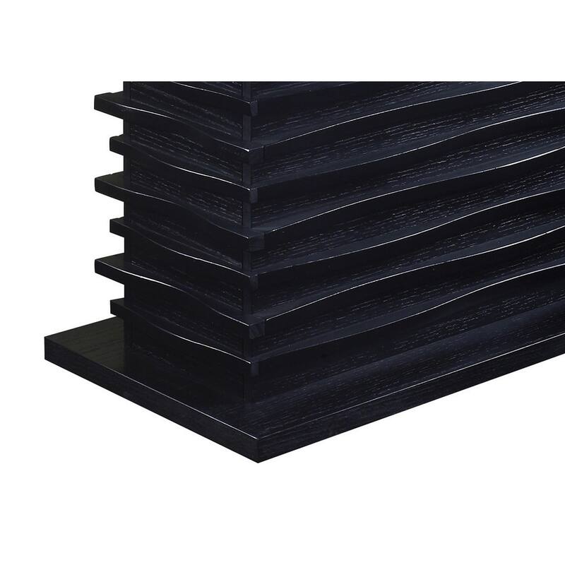 Elegantly Designed Wooden Dining Table, Black