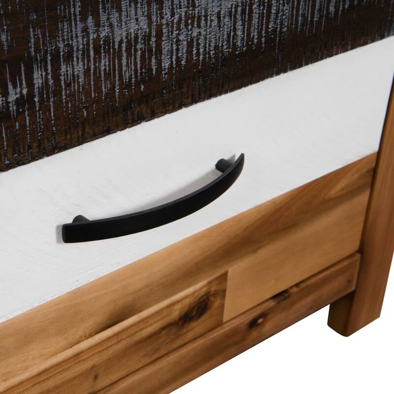 vidaXL Coffee Table Solid Acacia Wood 35.4"x19.7"x14.8"
