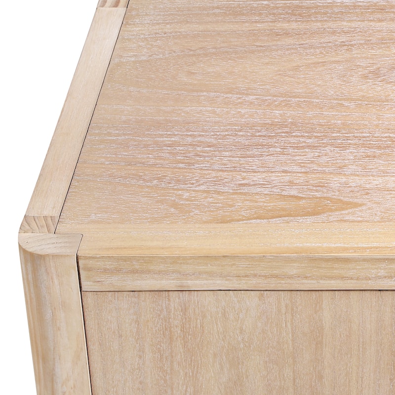 Rustic Storage Cabinet with Wood Legs, Buffet with Soft-Close Doors, Large Storage Entryway Accent Cabinet