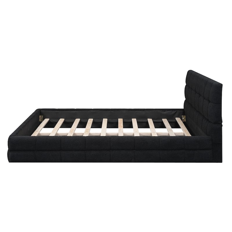 Queen Size Upholstered Platform Bed