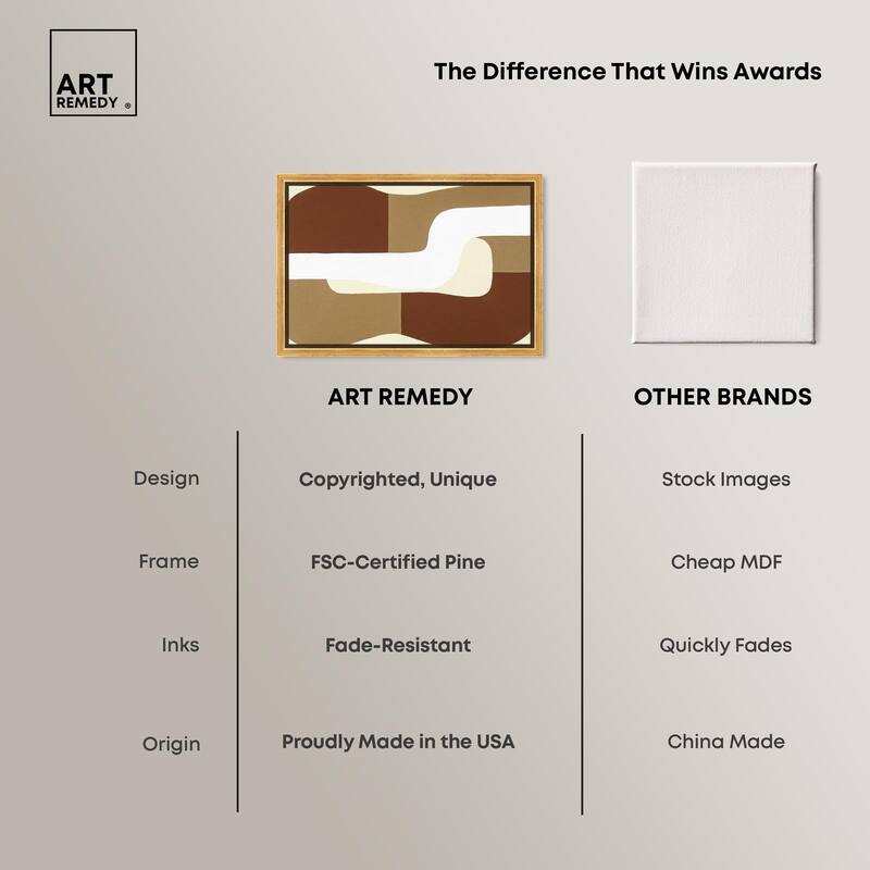 Minimal Wavy III Canvas by Art Remedy