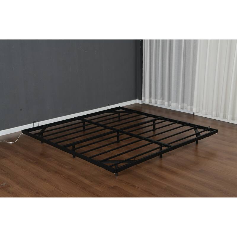 Floating Bed Frames with LED Lights, Metal Platform Bed , Solid and Stable, Noise Free