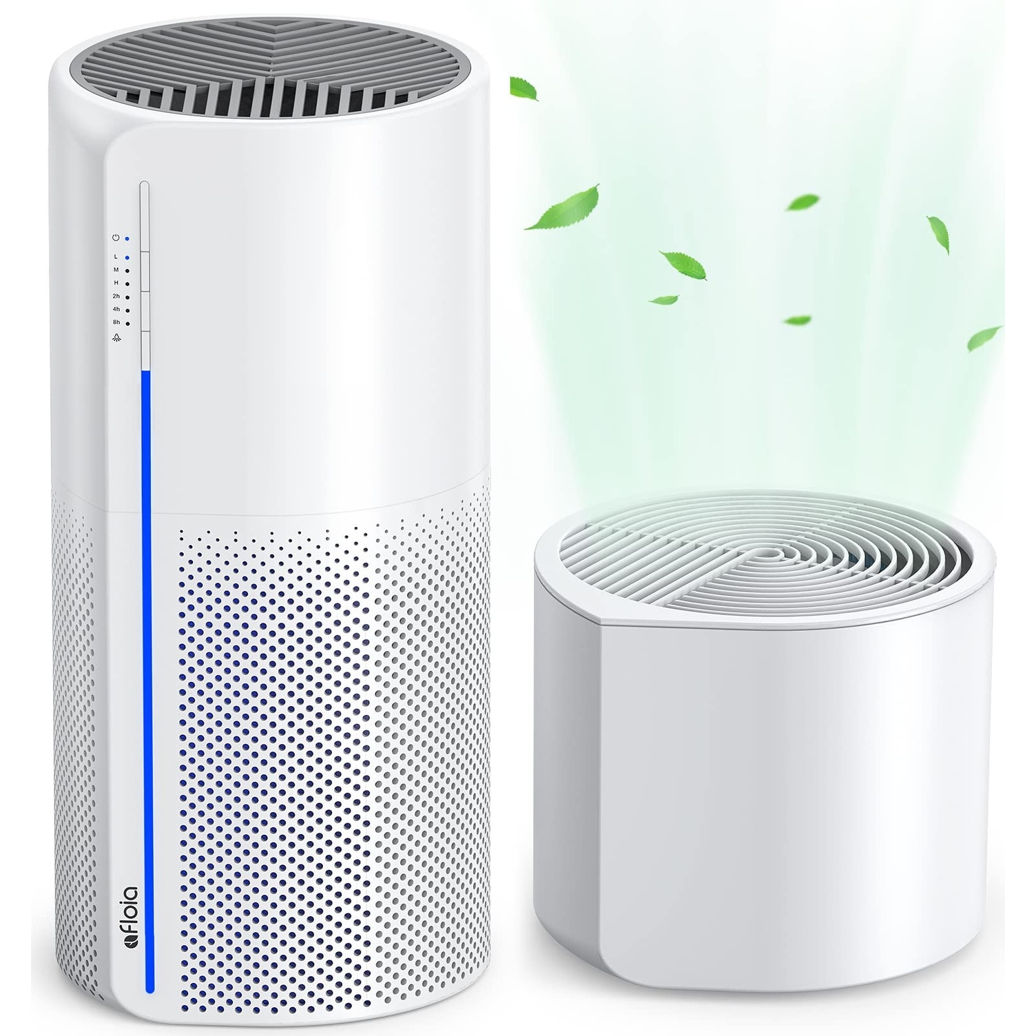 Air Purifier with Humidifier, 3 Stage Filters for Pets Hair Smoker Odors, Evaporative Humidifier, Auto Shut Off, Air Cleaner