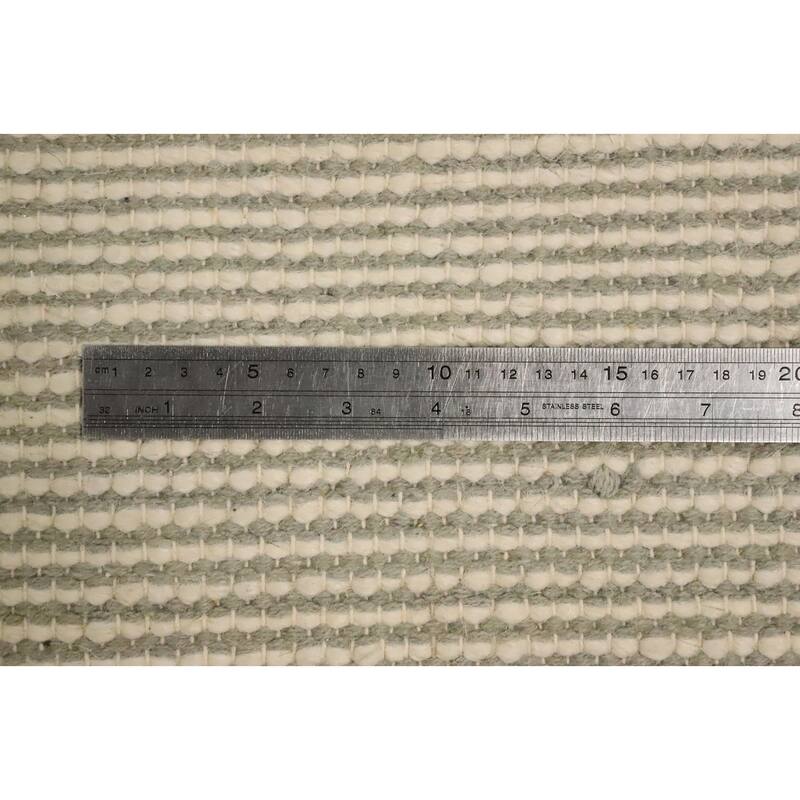 Hand Knotted Oriental 100% Wool Carpet Modern Geometric Greys & Charcoal Modern Gotti Design Area Rug - 9' 9'' X 8' 0''