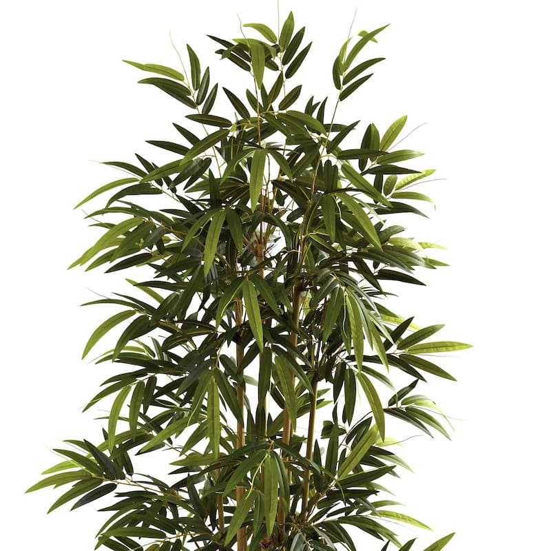 Artificial Bamboo Tree 6FT Indoor, Realistic Faux Bamboo Plant with Planter, Home Office Decor Floor Plant - 6ft.