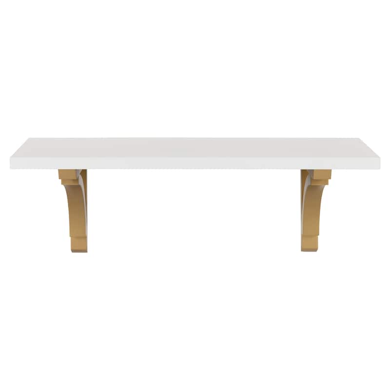 Kate and Laurel Corblynd Traditional Wood Wall Shelf