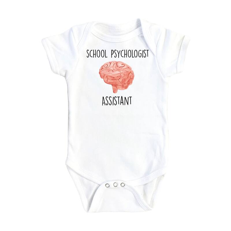 Psychologist School - Baby Boy Girl Clothes Infant Bodysuit Funny Cute Newborn - White - 0-3M