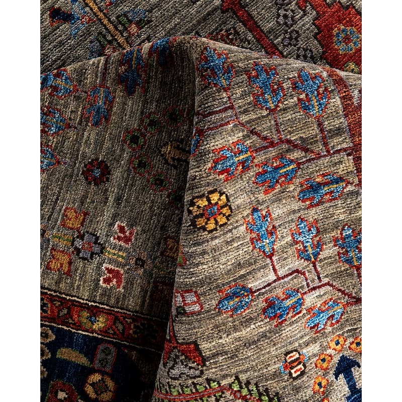 Serapi One-of-a-Kind Hand-Knotted Area Rug - Brown, 8' 0" x 9' 9" - 8' 0" x 9' 9"