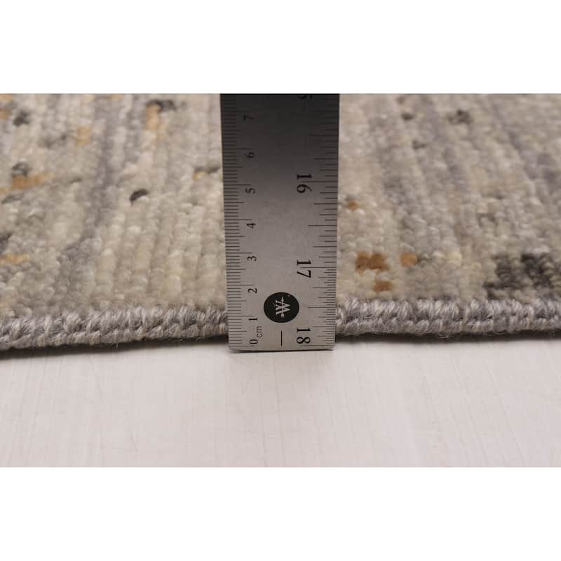ECARPETGALLERY Hand-knotted Mystique Grey Wool Rug - 10' 2" x 14' 1"