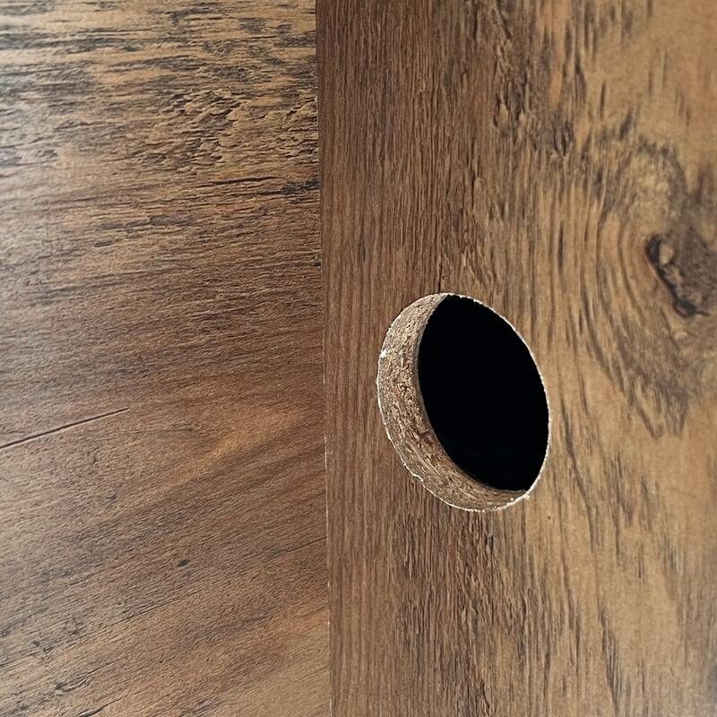 Brunei 59'' Wide 4 Drawer Wood Grain Farmhouse Computer Executive Desk in Rustic Oak
